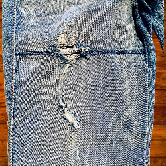 Express Distressed Low Rise Ankle Legging Jeans | 8R - Picture 5 of 6